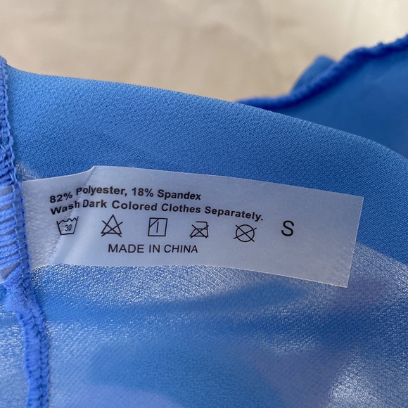 SHEIN Women’s chiffon ruffle cover up skirt.Size S.Halloween:Atlantis-Kida - Picture 5 of 6